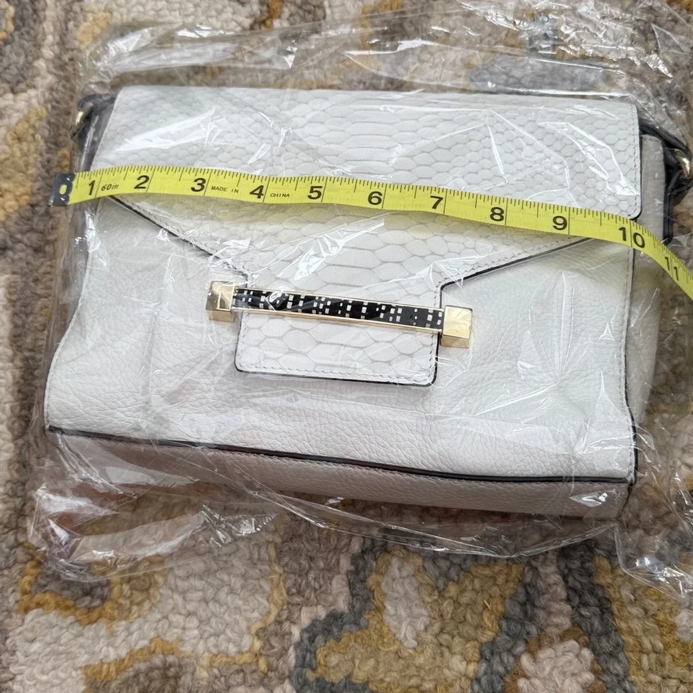 Vince Camuto Ivory Textured Crossbody Bag - Picture 3 of 4